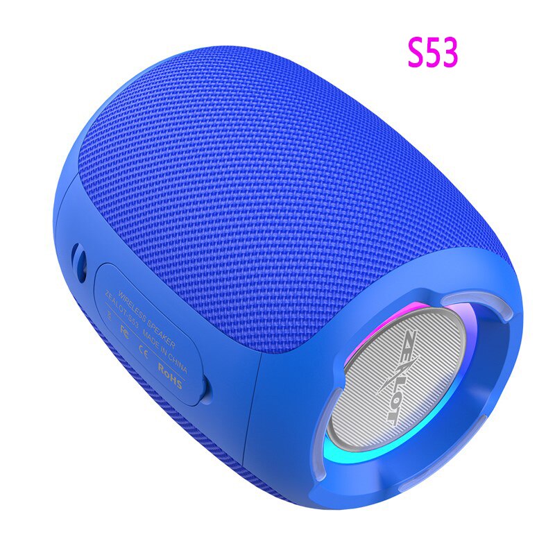 ZEALOT – haut-parleur Bluetooth S53 IPX6 étanche pour téléphone portable, carte TF FM 20w, Super Volume, caisson de basses sans fil: Blue