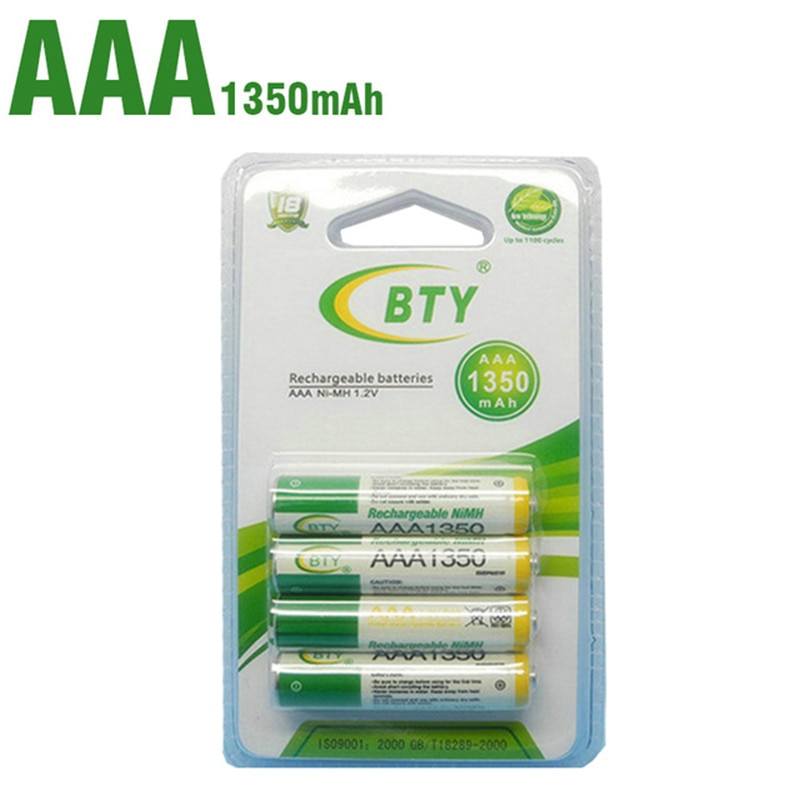 Bty Aaa 1350 Bateria Recargable De Ni-Mh Para La Linterna Del Led/Juguete/Pda-B 4 /2/8 Unids/Lote 1350Mah Verlichting Zaklamp Batterij