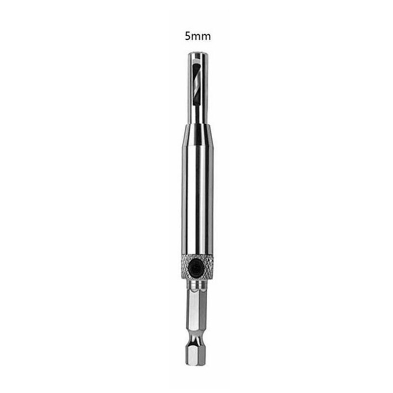 1pcs HSS Self Centering Hinge Drill Bit Door Window Cabinet Woodworking Hole Puncher Wood Reaming Tool Countersink Drill Bits: 5mm