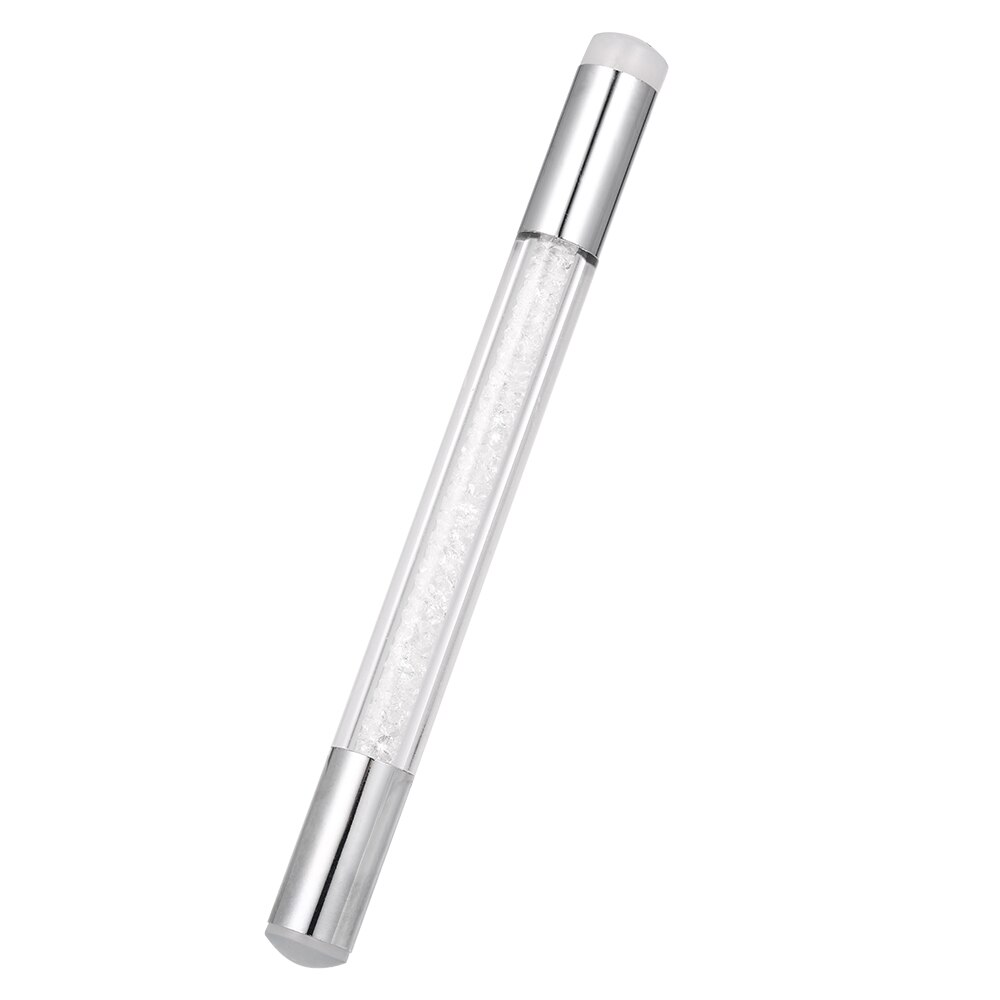 Dubbele Stamper Hoofden Nail Brush Pen Schilderen Puntjes Tips DIY Strass Handvat Manicure Tool Bloem Schilderij Tekening