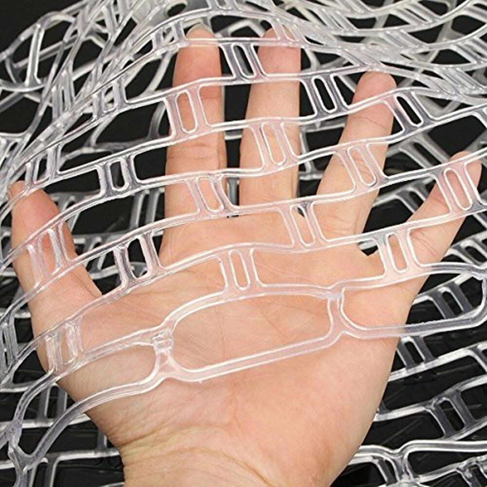20 Inch Fly Fishing Landing Net Clear Rubber Replacement Bag Landing Mesh Basket L