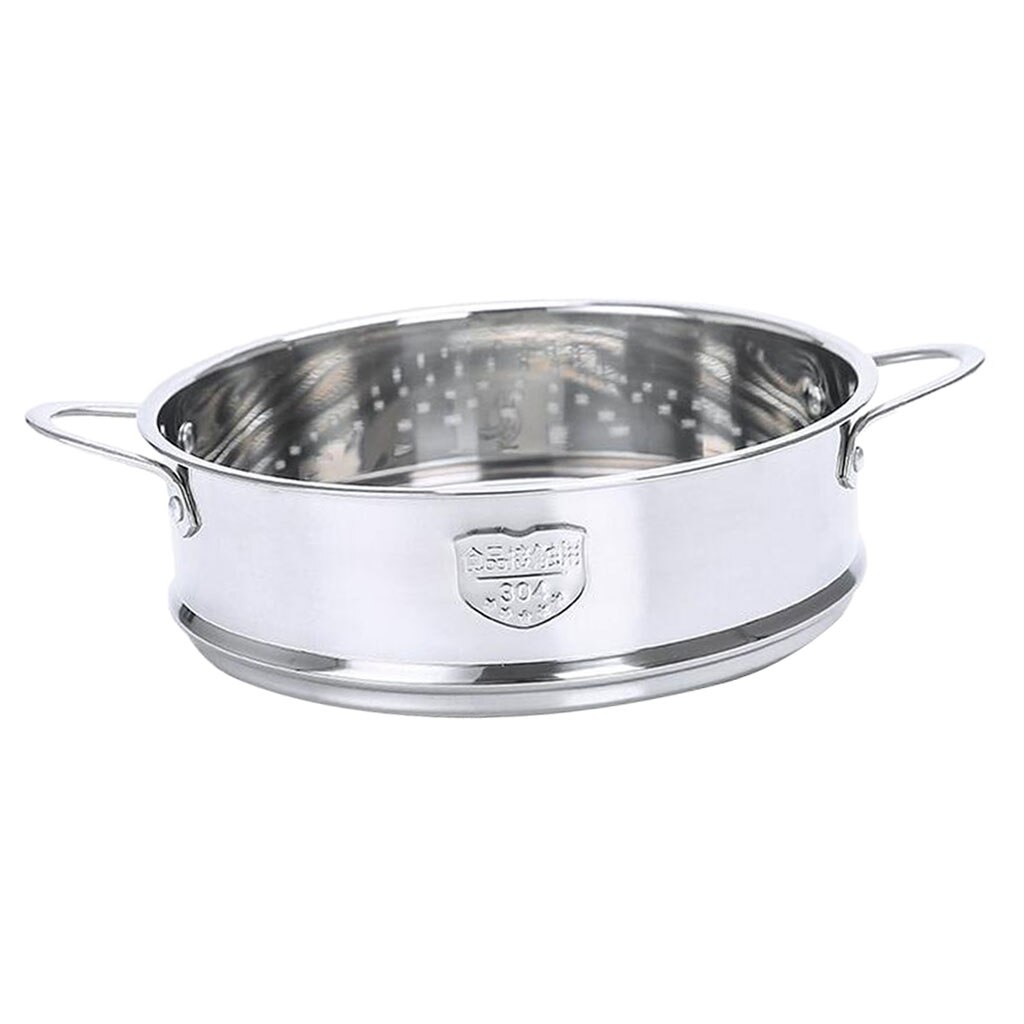 2x Stainless Steel Steamer Basket Insert w/ Double Handle Stock Pot Tool 16/18cm