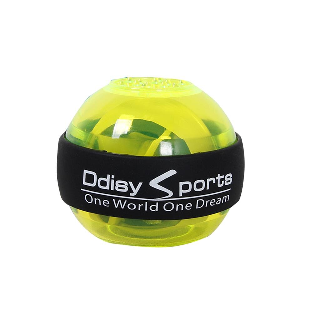 LED Handgelenk Ball Trainer Energie Kreisel Trainer Ball Unterarm Handgelenk-stärkungsmittel Spinner Ball sterben Hand Trainer Fitnessstudio Fitness Ausrügestochen: Gelb