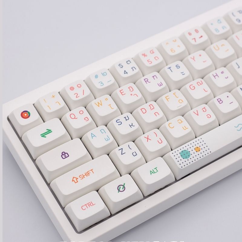 Capuchons de touches de clavier en PBT PCL, 147 touches, couleur néon, profil XDA, pour interrupteur Filco/DUCK/Ikbc MX, clavier mécanique