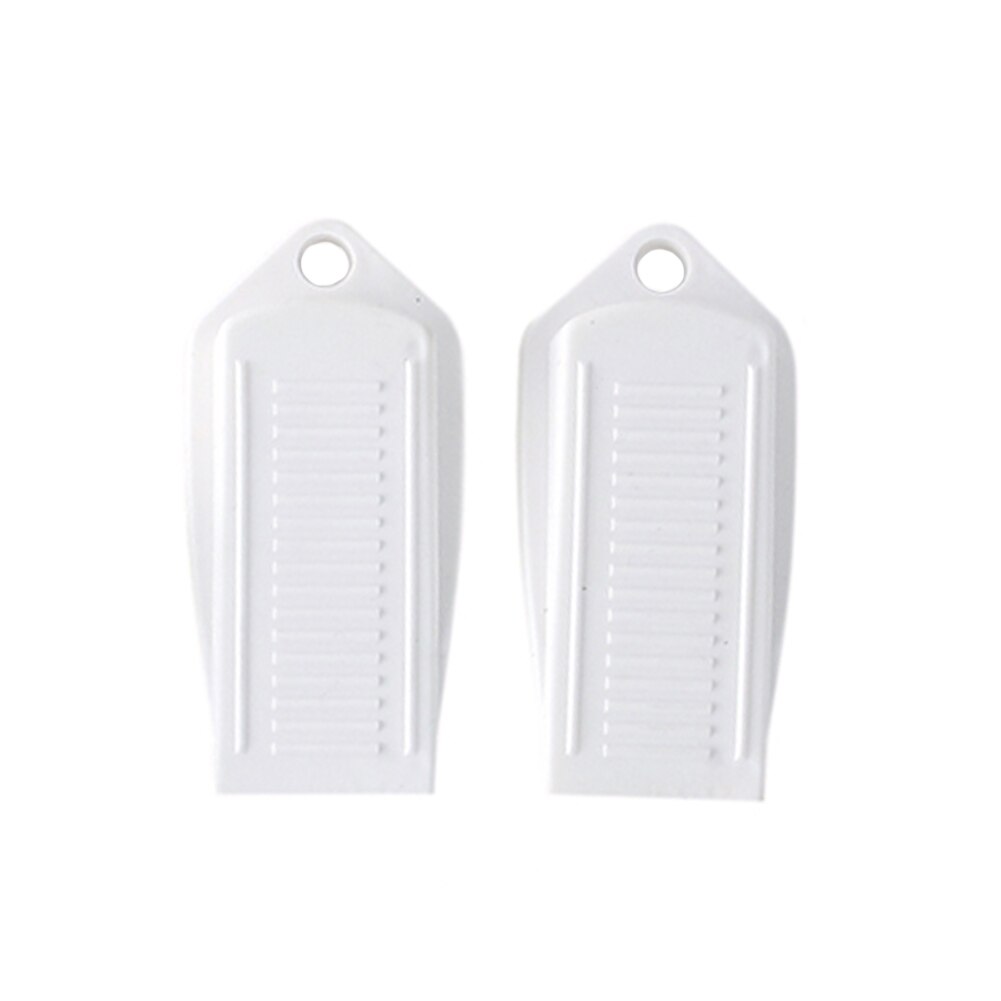 Protetor de porta de cunha de borracha para bebês, 2 peças, protetor de segurança, rolha de porta, cartão de segurança para crianças: Branco