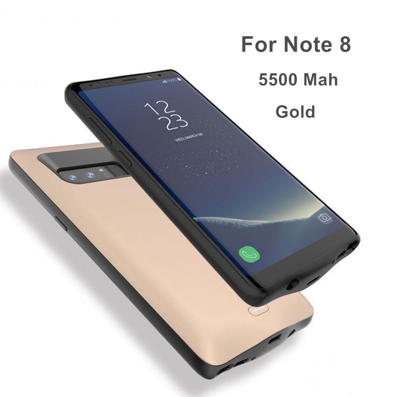 Etui do ładowania baterii do Samsung S8 Plus S8 Plus uwaga 8 uwaga 9 opakowanie zapasowe etui na Bank mocy do Galaxy S9 S9 Plus uwaga 9: Note 8 Gold
