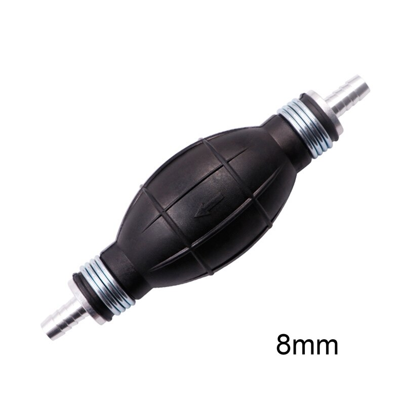 6/8/10/12mm Hand Fuel Pump Line Hand Primer Bulb Liquid Oil Gas Water Tansfer Rubber Tube Aluminum For Car Boat Petrol Diesel: 8mm