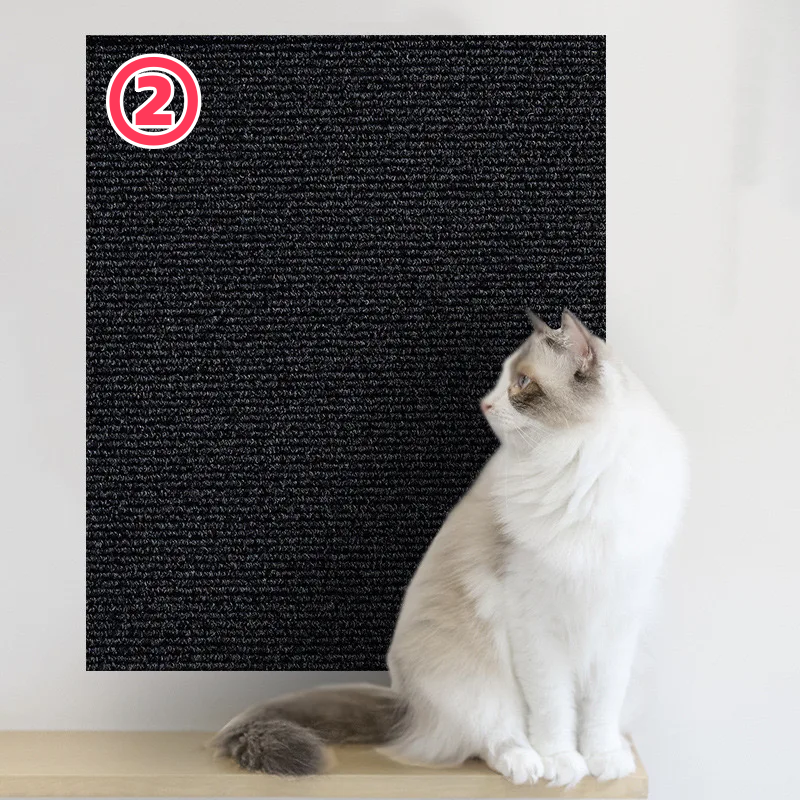 Cat Scratching Mat Trimmable Cat Carpet Cat Scratching Carpet Corner Wall Self-Adhesive Cat DIY Scratch Furniture Protector