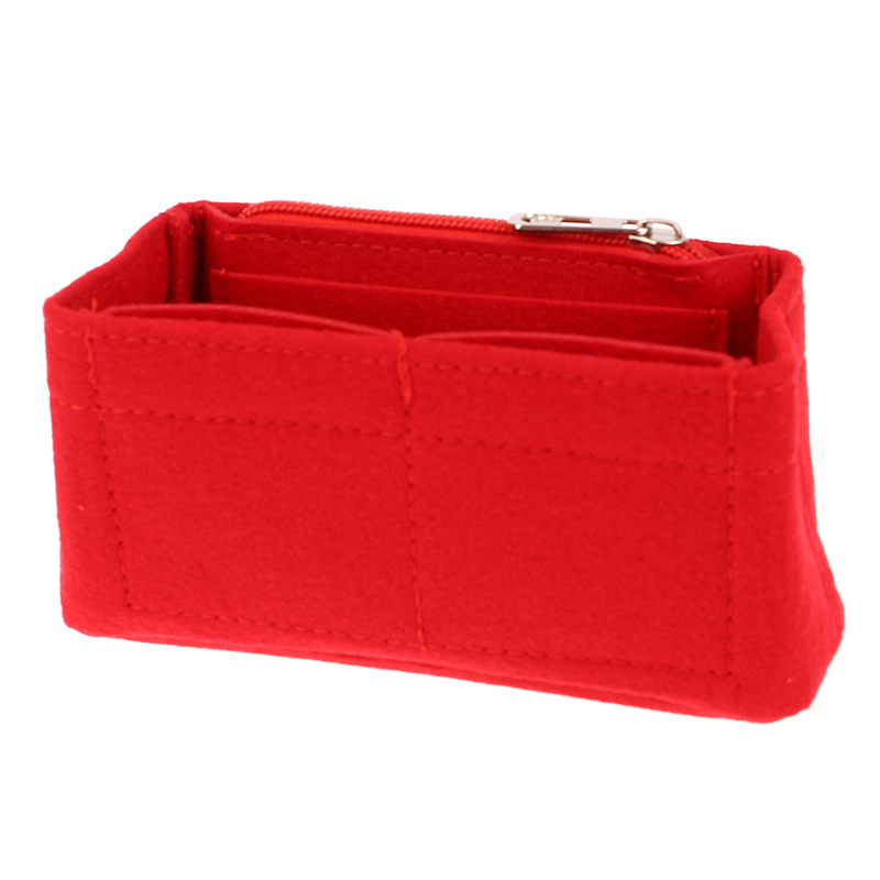 1 Stück Liner Tasche Filz Stoff machen-hoch Tasche Unterstützung Filz Einsatz Tasche passt für Handtasche Reise tragbare Einsatz Geldbörse Aufbewahrung tasche Organizer: Blau