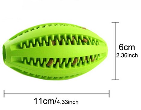 Natural Rubber Rottweiler Dog Toys: 11cm green