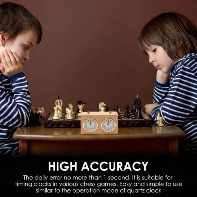 Internationale Checkers Analoge Schaakklok Mechanische Schaken Klokken Garde Schaken Klok Count Up Down Game Accessoire Batterij-Gratis