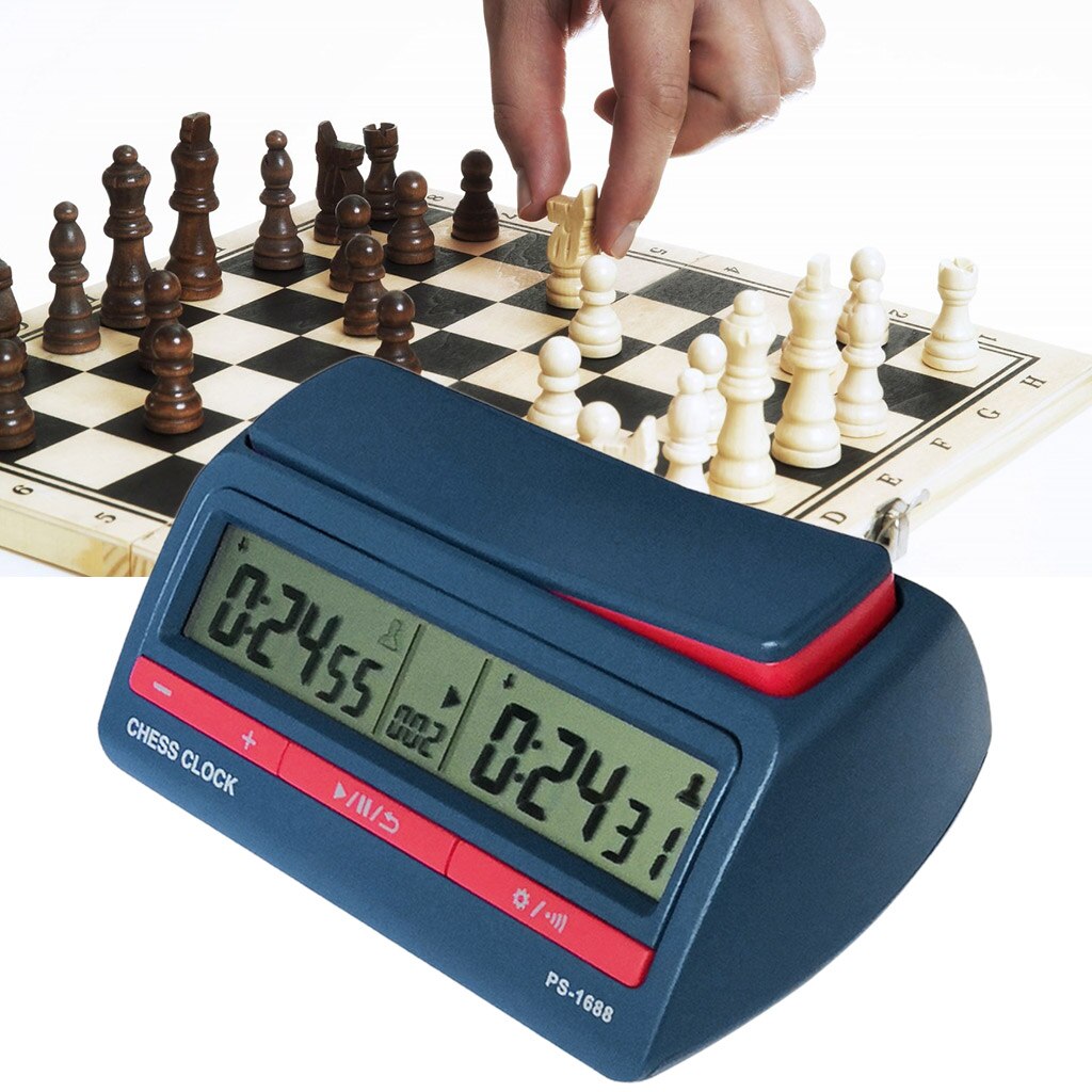 thumbnail image 2 of Digital Chess Clock Timer, Professional Board Games Timer Portable Chess Timer (Yellow 2 of 12
