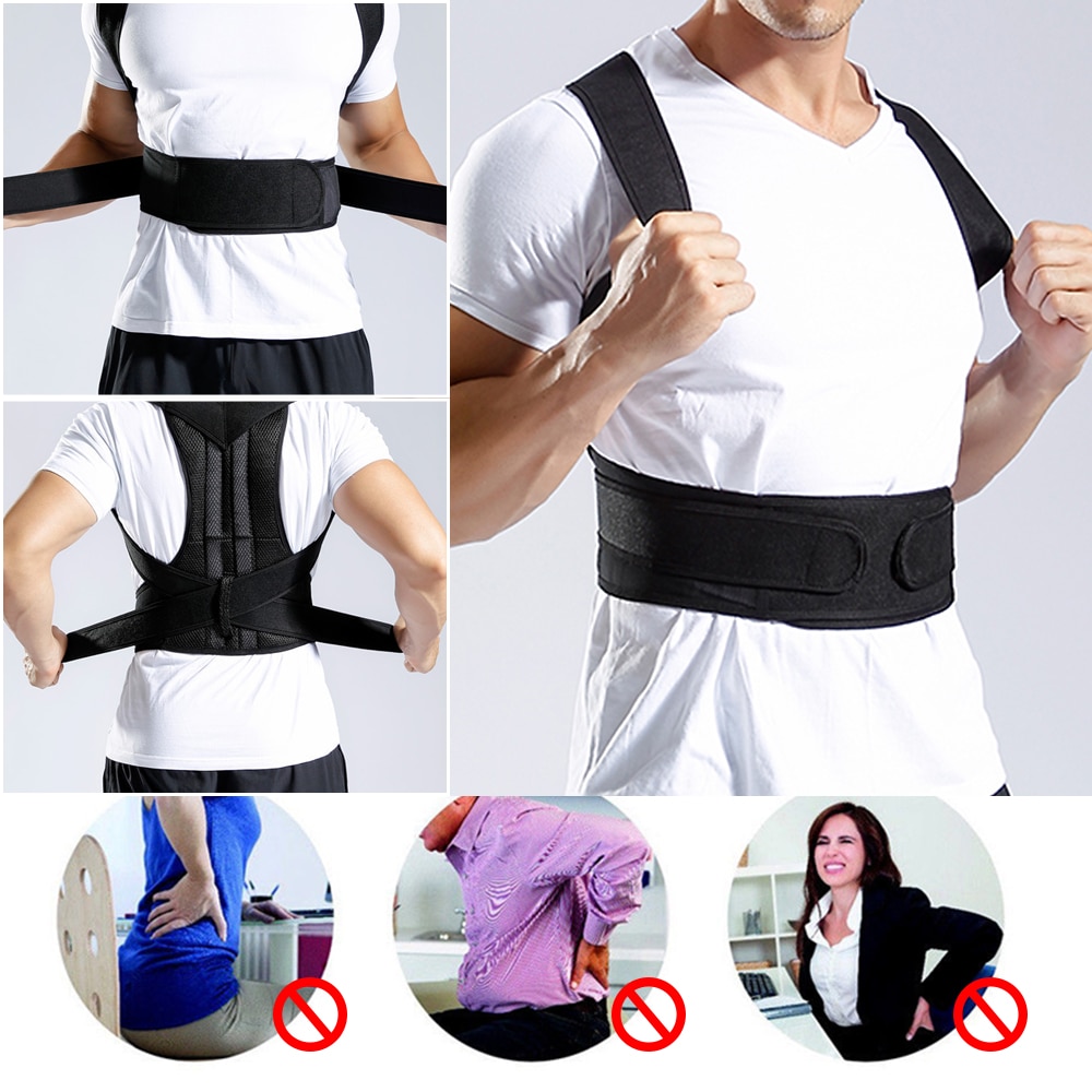 Posture Corrector for Men and Women Back Posture Brace Clavicle Support Stop Slouching and Hunching Adjustable Back Trainer