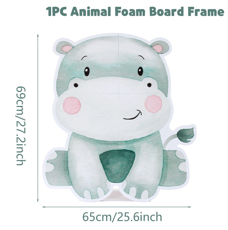 Fondo de de animales de la selva para niños, tablero KT, bosque verde, decoración de de primer cumpleaños, Safari de la selva, suministros para Baby Shower