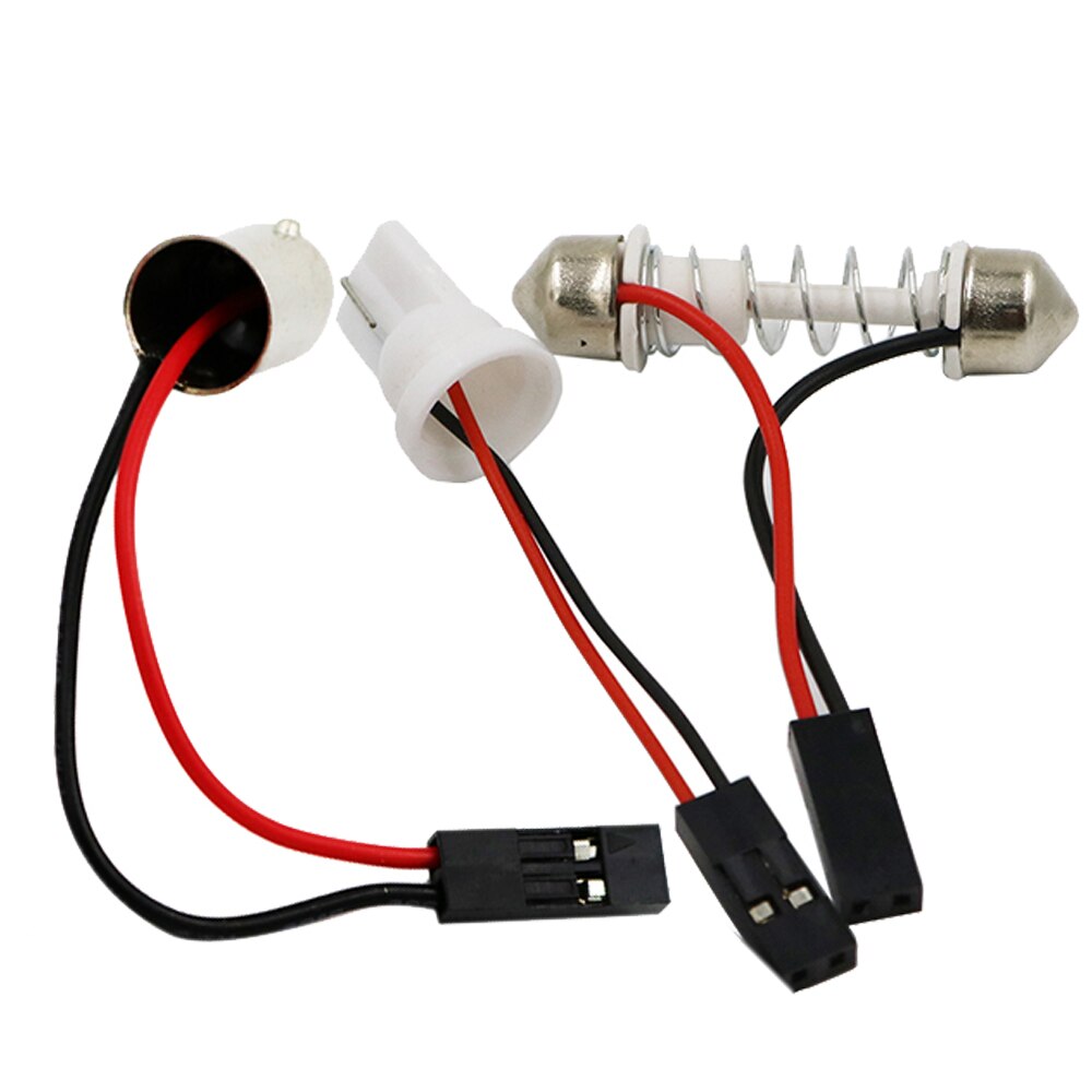YSY-conector de festón de cable para todas las luces de coche, Conector de luz Led, Panel de luz domo, arnés de enchufes, adaptador de Pin, T10 Ba9s T4w, 10 Uds.