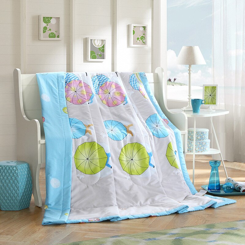 rainbow balloon cartoon children quilted bedspread throws queen full bed size bed linen: THduocaishenghuo / 200x230cm