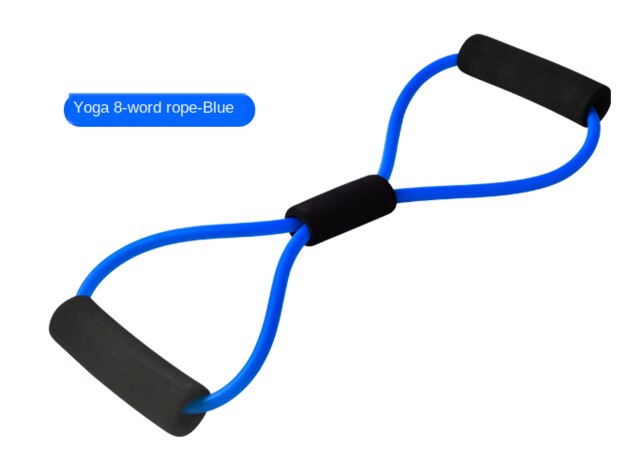 Resistance Bands Yoga Fitness Resistance 8 Word Chest Expander Rope Workout Muscle Fitness Rubber Elastic Bands home Exercise: 7