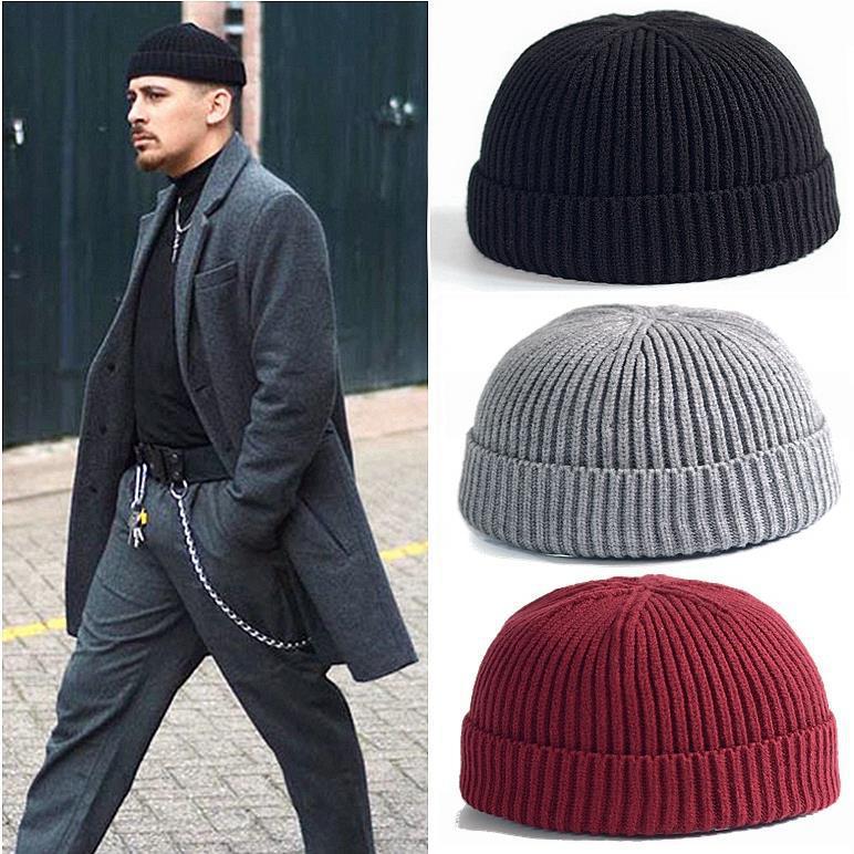 Men's Winter Hat knitted Wool Beanies Men Hip-Hop capTurban Caps Beanies Skullcap Balaclava Hats For women gorros