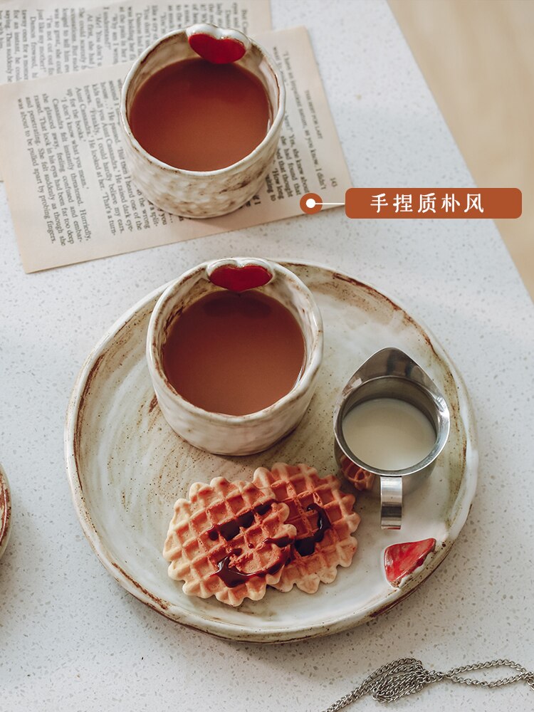 Lovely Ceramic Coffee Cup Retro Style 200ml Small Volume Original Mug