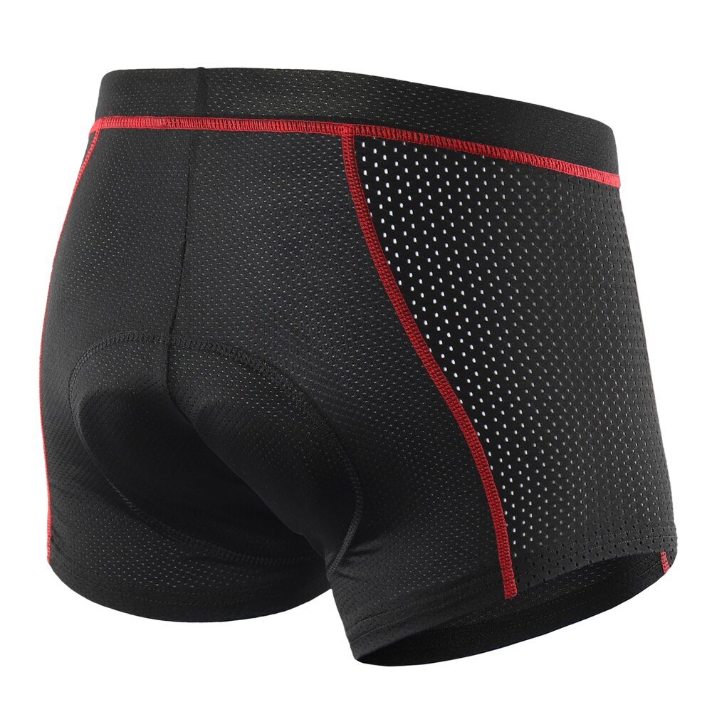 Lixada short masculino para ciclismo, roupa íntima respirável acolchoada com gel mtb, roupa íntima para ciclismo, mtb