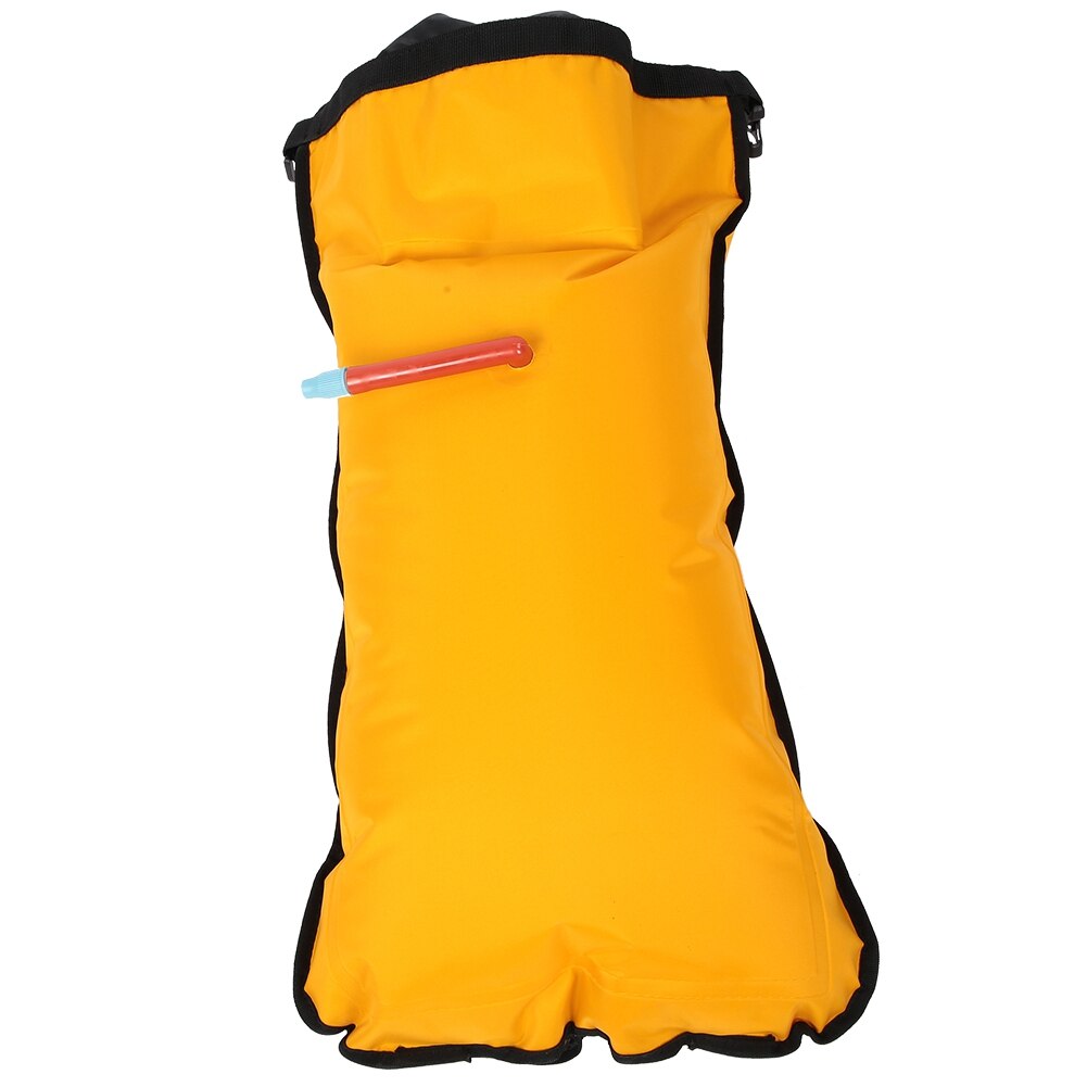 Inflatable Kayak Canoe Buoyancy Float Paddle Bag Floating Rescue Self-Rescue Kayak Buoyancy Paddle Bag Yellow