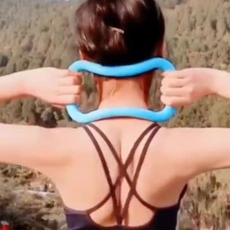 Yogaring pilates träningsring med massage för rygg- och benvärk hemträning gym