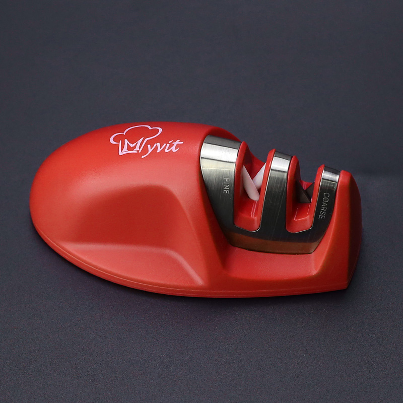 Knife Sharpener Adjustable Manual 4 Stages Scissors Sharpening Stone Kitchen Grinder knives Whetstone Angle Sharpener Tool: green
