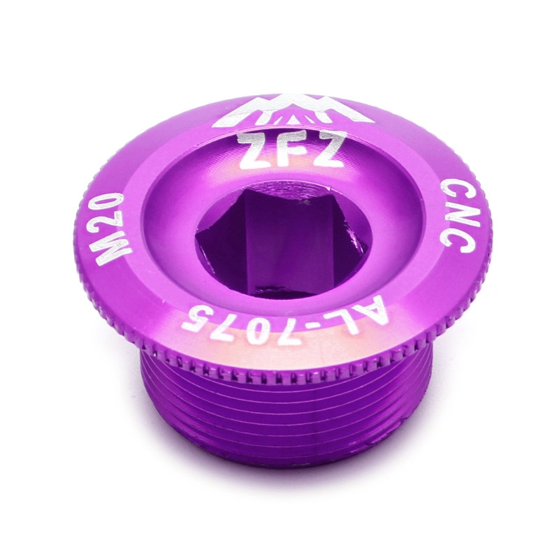 Crank Cover Screw Cap M20 MTB Crankset Crank Cover Aluminum BMX Road Bike Fitting: Purple
