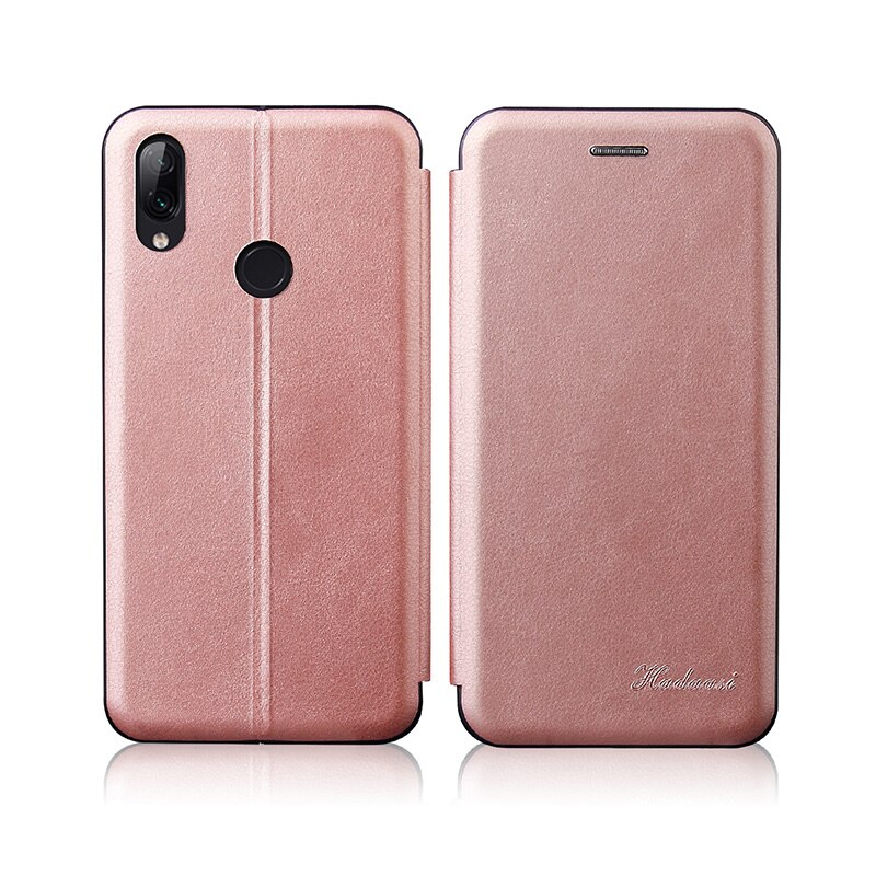 Magnetische Plain Flip Case Voor Oneplus 7 Pro 7 T Pro Lederen Card Holster Stand Book Cover: for Oneplus 7t Pro / Donkerbruin