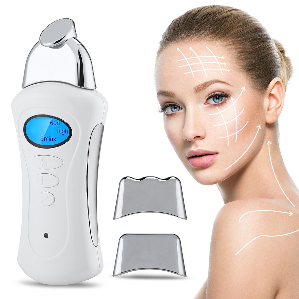 Microcurrent Facial Machine Electric Mini Beauty Instrument Handheld Galvanic Spa Skin Tightening Face Lifting Tool 3 Heads
