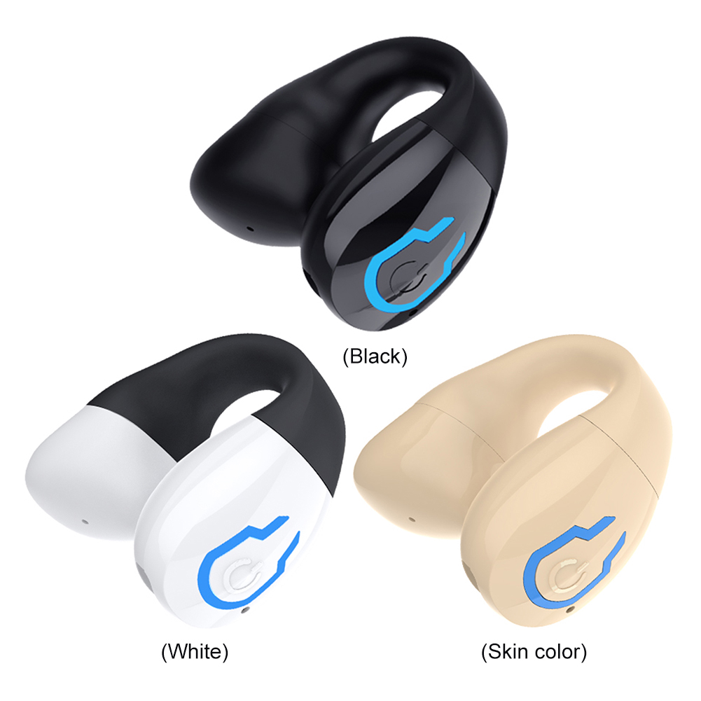 Open Ear Clip Headphone Bluetooth-Compatible 5.4 Single Sports Headset Waterproof Sport Earphones for Workouts and Running