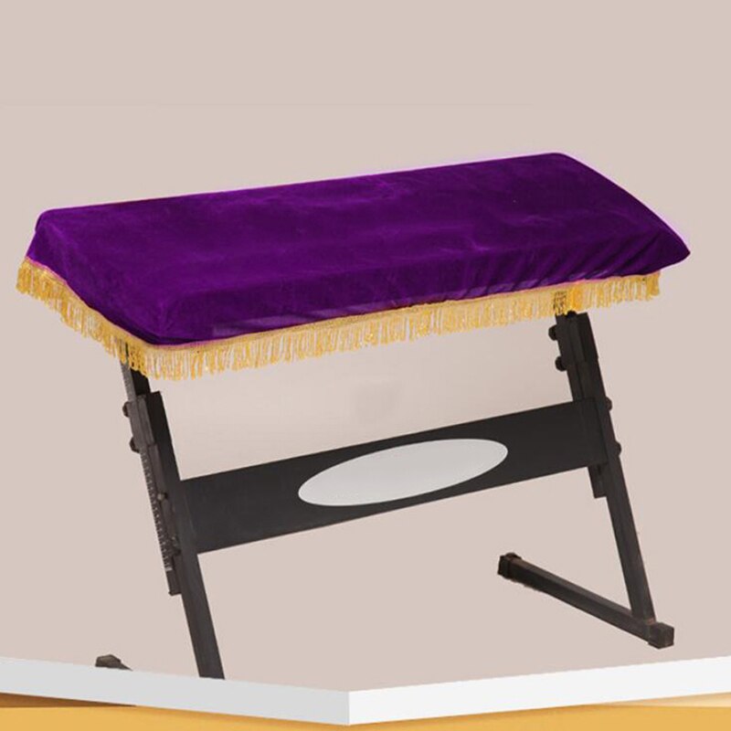 Thickened Gold Velvet Keyboard Cover 61 Key Keyboard Cover Cloth Keyboard Protection Cover Piano Accessories: purple