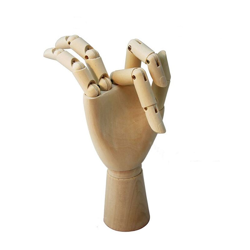 Modèle droit en bois esquisse dessin joint doigts mobiles Mannequin