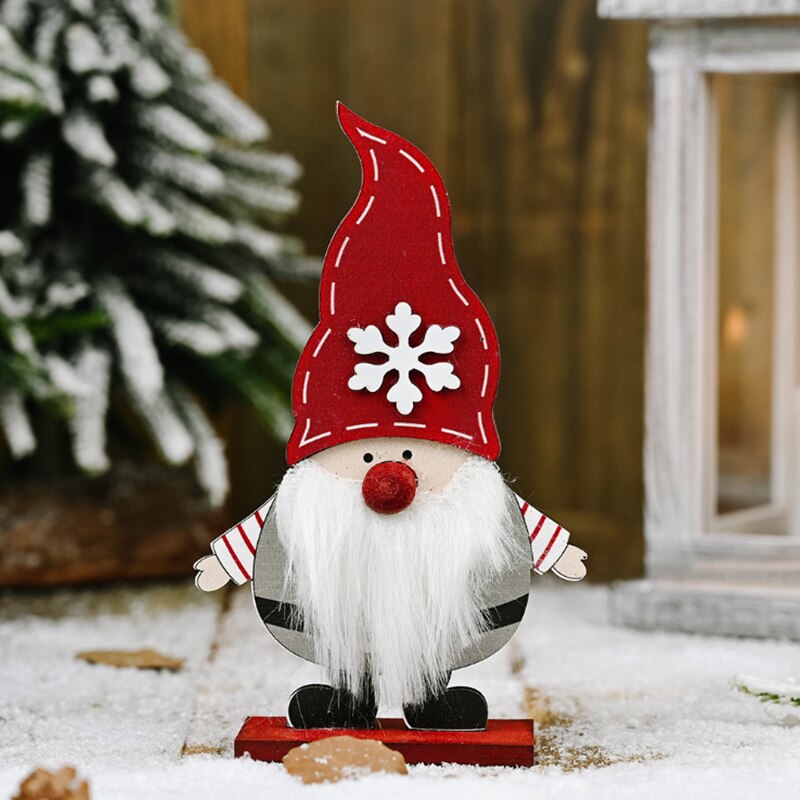 neue Weihnachten Holz Dekoration Anhänger Elch Weihnachten Baum Ornament Neue Jahr Weihnachten für Kinder: Style 14