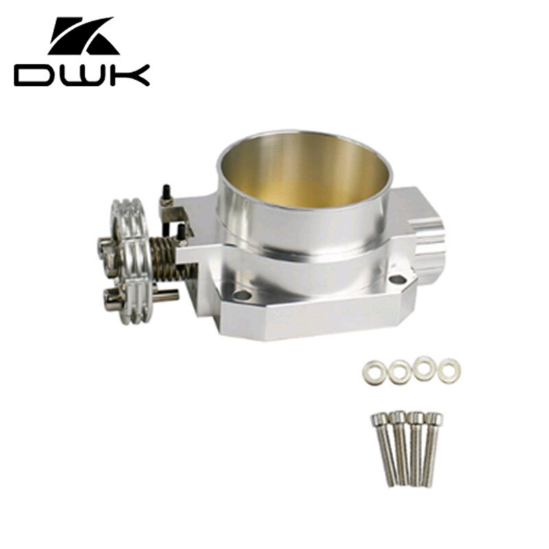 80mm RB25 del cuerpo del acelerador para Nissan Skyline R32 R33 RB25 RB26 RB25DET Q45: Plata