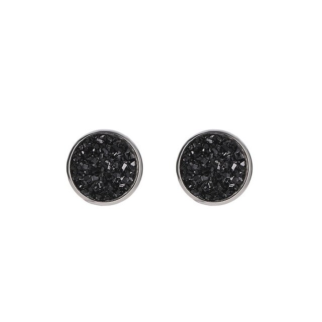 Pendientes de Clip circulares a la para mujer, 1 par, pendiente llamativo geométrico, pendiente de Metal, pendiente colgante a la , tendencia de joyería: color 6