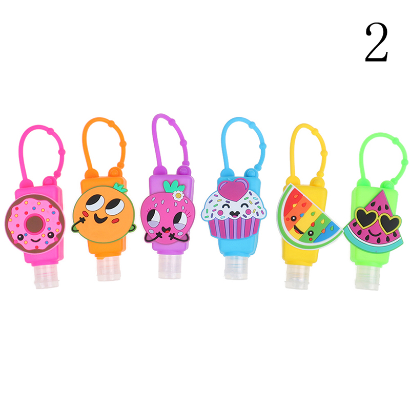 1pcs 30ml Cute Heart Silicone Mini Hand Sanitizer Hand Gel Holder Portable Safe Gel Holder Travel Shampoo Soap Dispenser Bottle: Plum