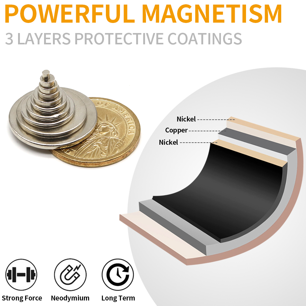 Strong Round Magnets for Fridge, DIY Projects, Science & Office Use Refrigerator magnet