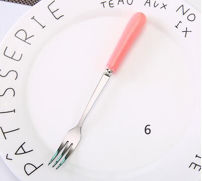 Klein roestvrijstalen bestek, fruitvork, voorgerecht, snack, dessertvork, keuken voor feestjes, fruitprikker, gadget: 6