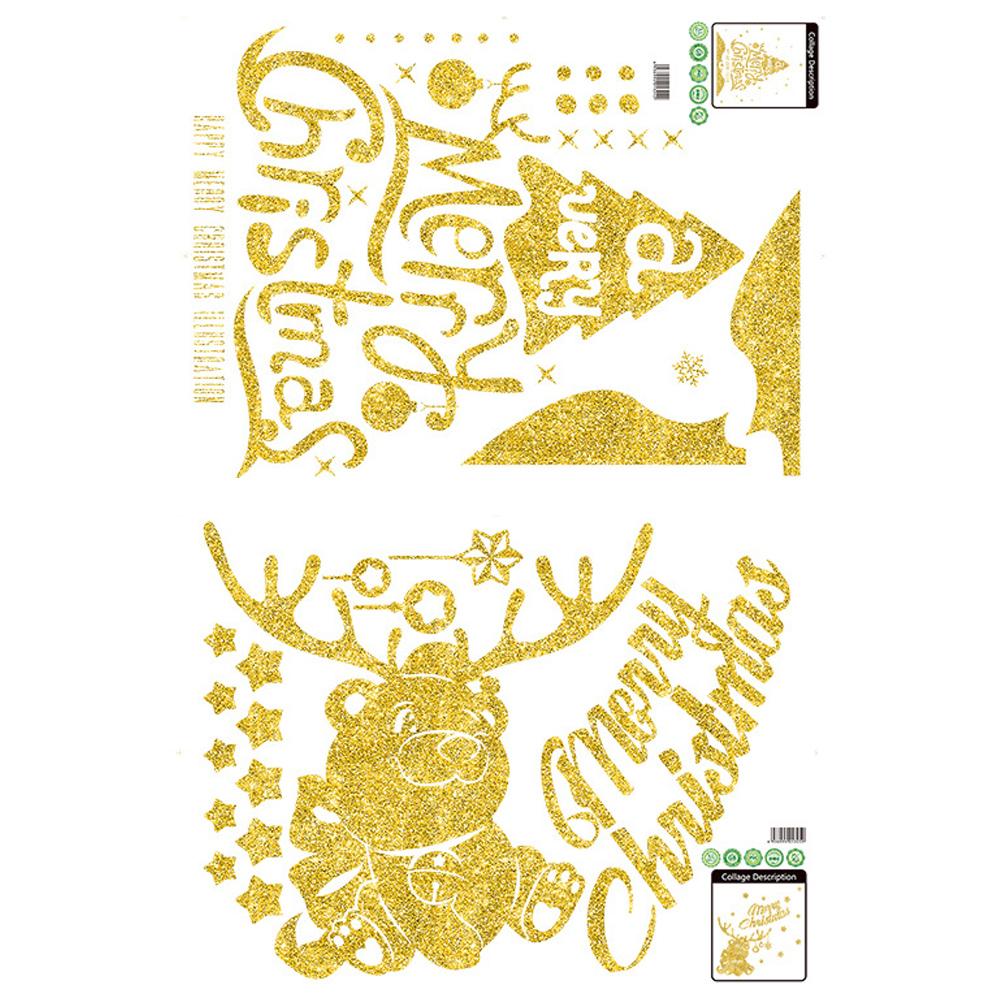 Merry Christmas Snowflake Wall Stickers For Kids Rooms Nursery Window Home Decor Vinyl Year Wall Decals Diy Mural Art