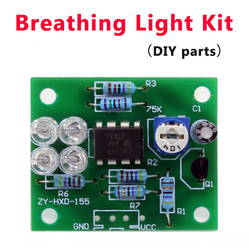 Kit de soudure Kit de production électronique bricolage formation pratique pour novice introduction pratique de soudure enseignement de la carte de circuit imprimé: Ivoire