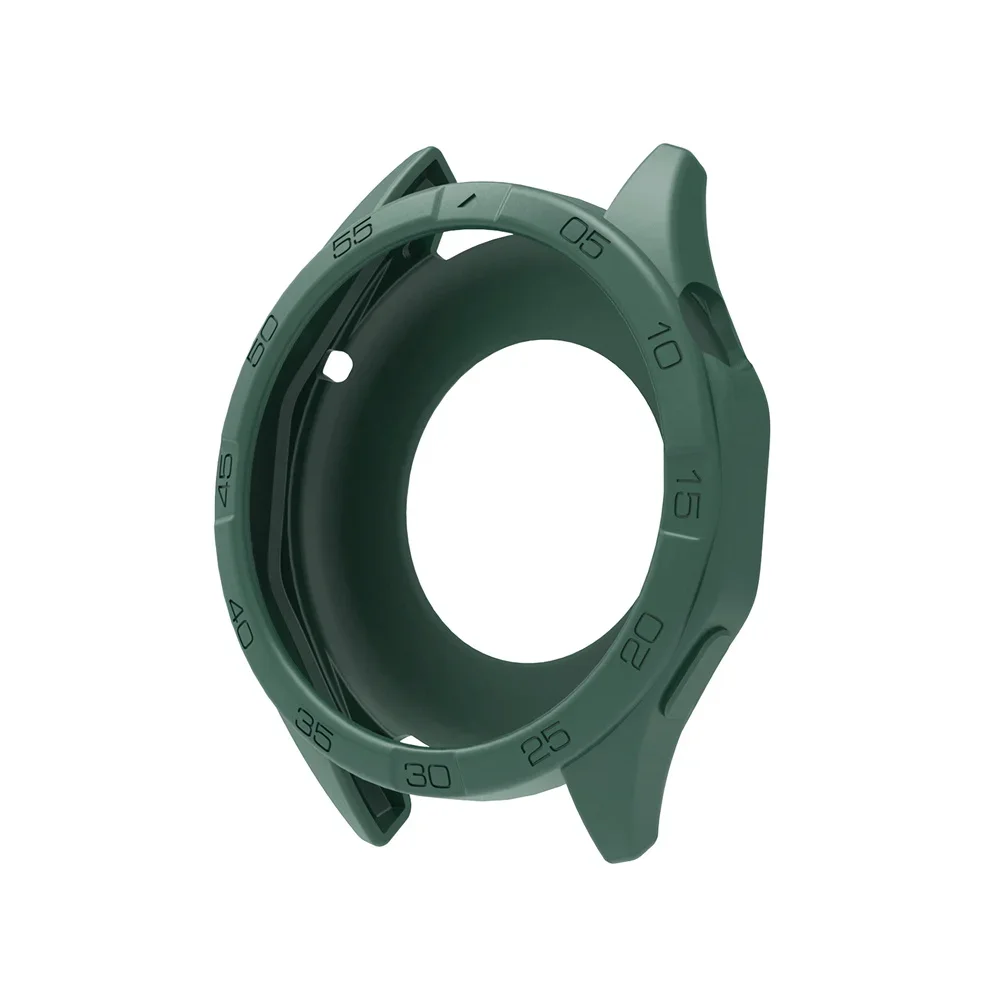 Silicone Case Bumper For Huawei Watch GT4 46mm Protector Frame SmartWatch Protective Case For Huawei Watch GT4 46mm Accessories: Black Yellow