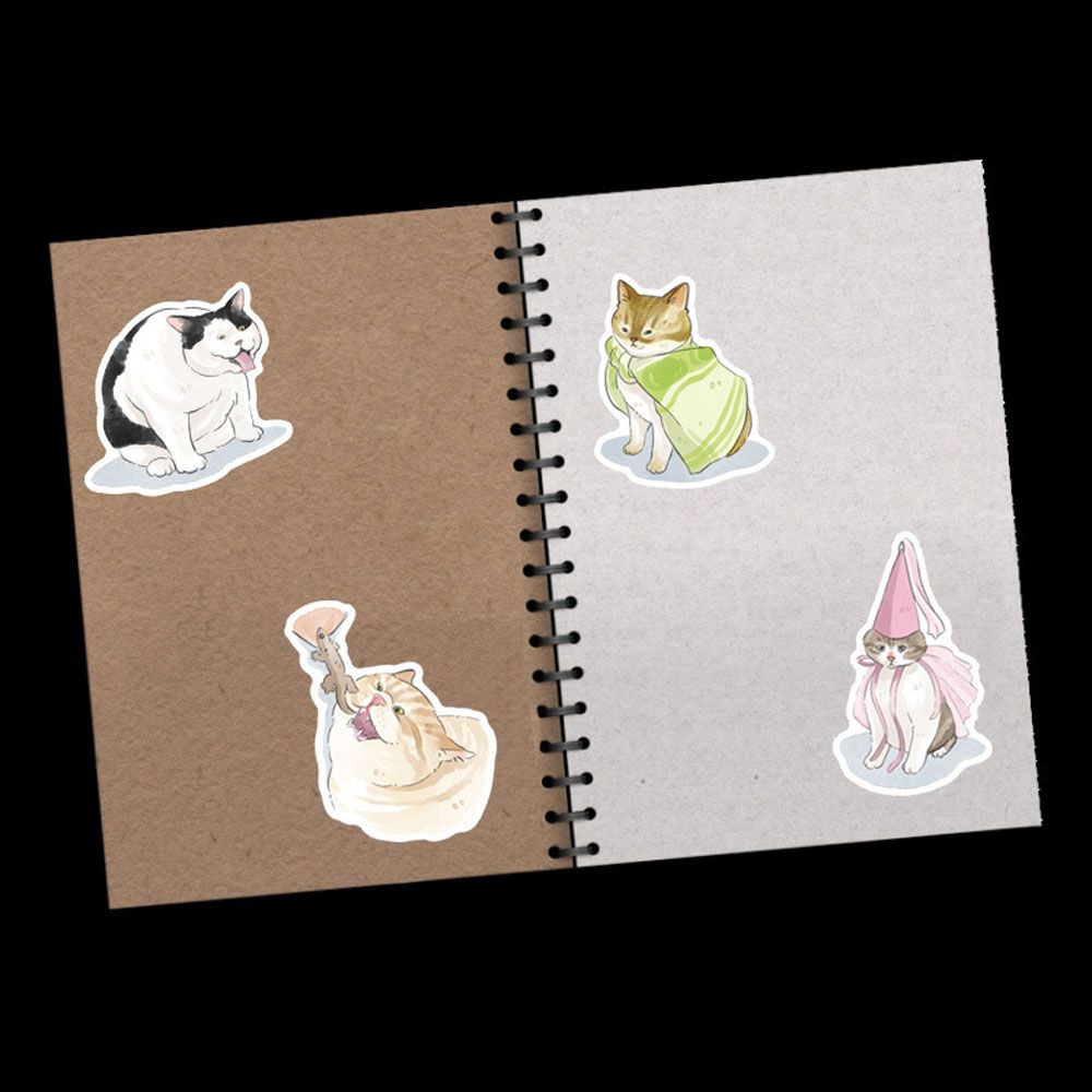 Aesthetic Waterproof Minimalist Cartoon Decals Cute Sticker