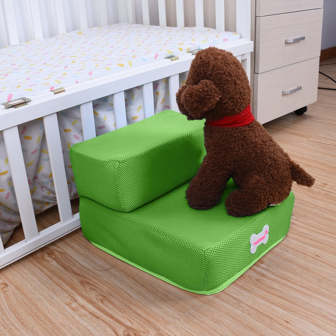 Dog Stairs Pet Stairs Removable Puppy Dogs Bed Stairs Dog House Anti-slip Small Pet 2 Steps Ladder for Puppy Cat Pet Supplies