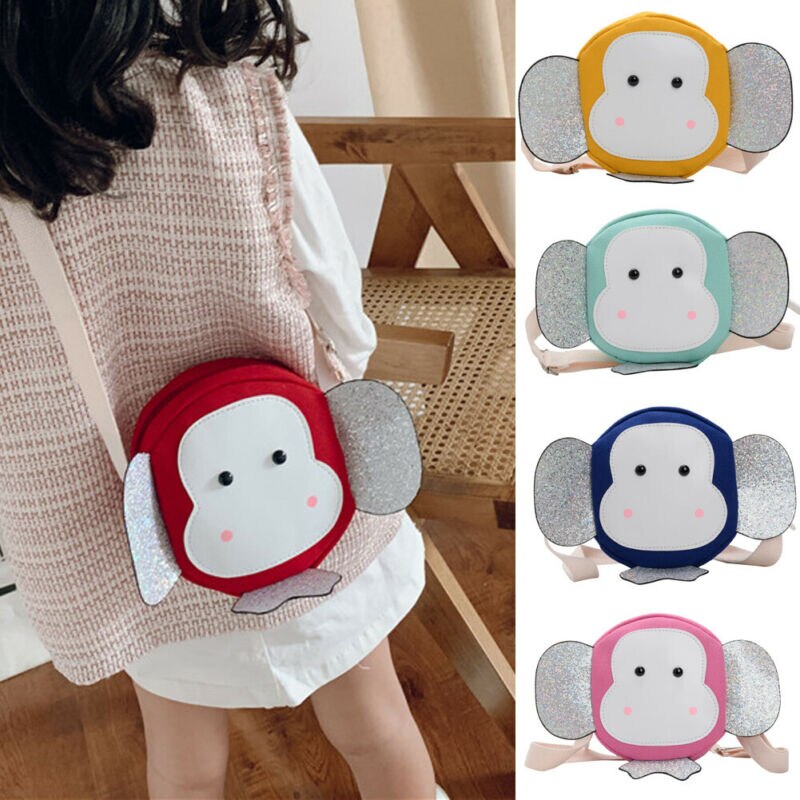 Kids Toddler's Baby Girls Crossbody Bag Handbags Cartoon Monkey Cute Handbags Mini Party Bag Shoulder Bag Messenger Bag