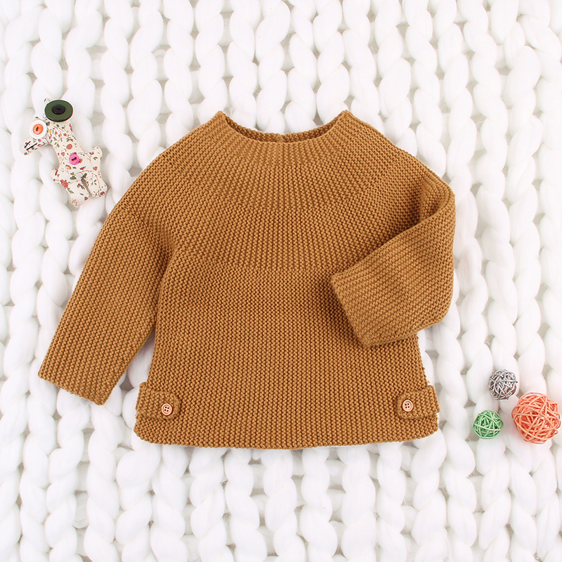 Kinderen Trui Herfst Baby Meisje Jongen Solid Warm Print Vest Toevallige Bovenkleding Jas Kleding