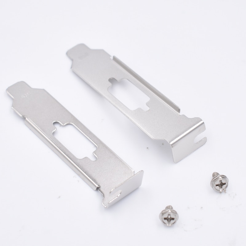 2pcs/lot 8CM DB9 LPT Port PCI Low Bracket Plate for Desktop PC
