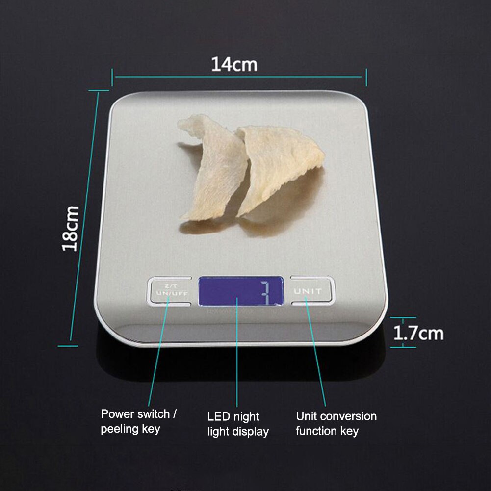 Waga kuchenna 10kg cyfrowy LCD kuchnia jedzenie dieta waga pocztowa elektroniczna waga równowaga bascucocina весы кухоные