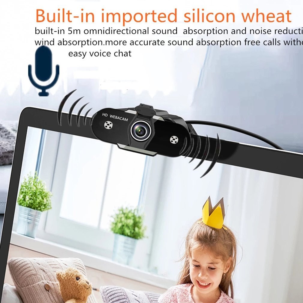 Full Hd 1080P Webcam Computer Pc Web Camera Met Microfoon Voor Live-uitzending Video Bellen Conferentie Workcamara Web Para pc