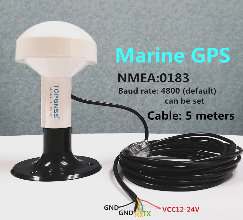 producten UART TTL mariene ontvanger GPS GLONASS QZSS antenne module ontvanger NMEA0183 Cable5m 4800 buad rate